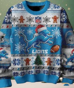 Detroit Lions They Not Like Us Christmas Ugly Sweater