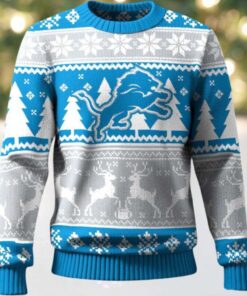 Detroit Lions Ugly Christmas Sweater For NFL Holiday Parties (1)