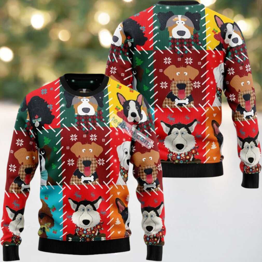 Dog Face Xmas Lovers Ugly Christmas Sweater Mens, hoodie, sweater, long sleeve and tank top Dog Face Xmas Lovers Ugly Christmas Sweater Mens