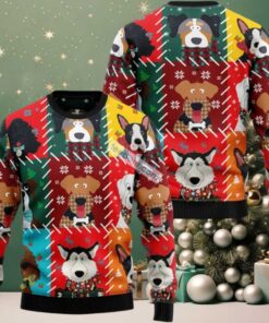 Dog Face Xmas Lovers Ugly Christmas Sweater Mens, hoodie, sweater, long sleeve and tank top Dog Face Xmas Lovers Ugly Christmas Sweater Mens