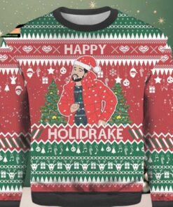 Drake Rapper Happy Holidrake Ugly Christmas Sweater
