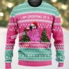 Dreaming Of A Pink Vacation Flamingo Ugly Christmas Sweater Dreaming Of A Pink Vacation Flamingo Ugly Christmas Sweater