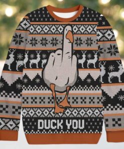 Duck You Christmas Ugly Sweatshirt