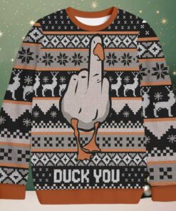 Duck You Christmas Ugly Sweatshirt