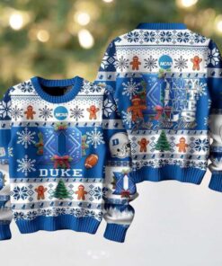 Duke Blue Devils They Not Like Us Christmas Ugly Sweater