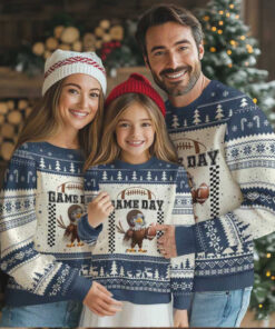 Eagle Football Ugly Christmas Sweater Game Day Humor Gift