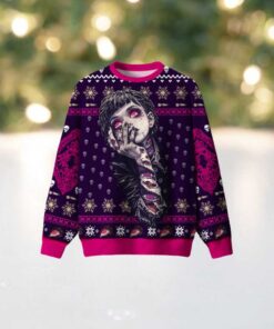 Eerie Eyed Girl Ugly Christmas Sweatshirt