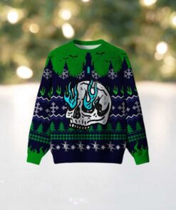 Eerie Skull Ugly Christmas Sweatshirt
