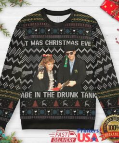 Eve in the Drunk Tank… Again Ugly Christmas Sweatshirt
