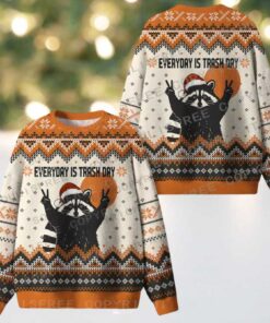 Everyday Is Trash Day Ugly Christmas Knit Sweatshirt