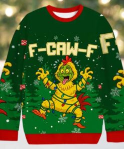 F Caw F Chicken Christmas Ugly Sweatshirt