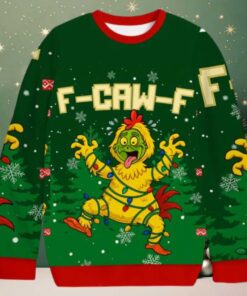 F Caw F Chicken Christmas Ugly Sweatshirt