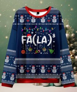 Fa La La La Christmas Teacher Ugly Knit Sweatshirt Fa La La La Christmas Teacher Ugly Knit Sweatshirt
