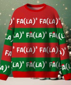 Fa La La La Funny Math Teacher Ugly Fluffy Christmas Sweater Fa La La La Funny Math Teacher Ugly Fluffy Christmas Sweater