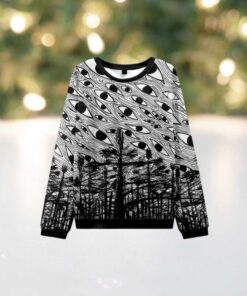 Forest Of Eyes Knit Sweatshirt
