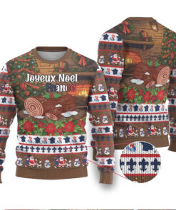 France Christmas Ugly Christmas Sweater Buche De Noel France Christmas Ugly Christmas Sweater Buche De Noel