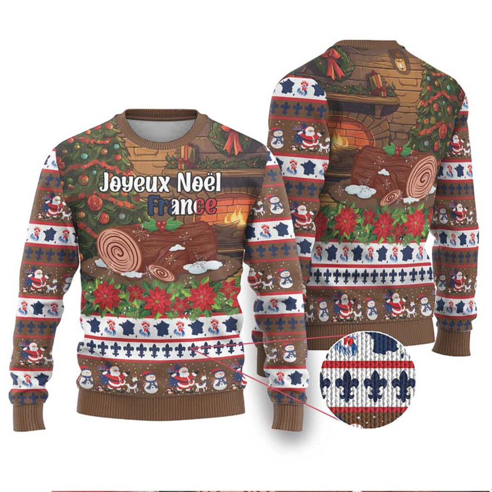 France Christmas Ugly Christmas Sweater Buche De Noel France Christmas Ugly Christmas Sweater Buche De Noel