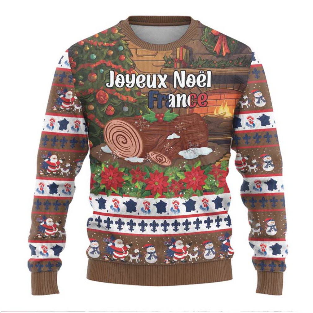France Christmas Ugly Christmas Sweater Buche De Noel France Christmas Ugly Christmas Sweater Buche De Noel