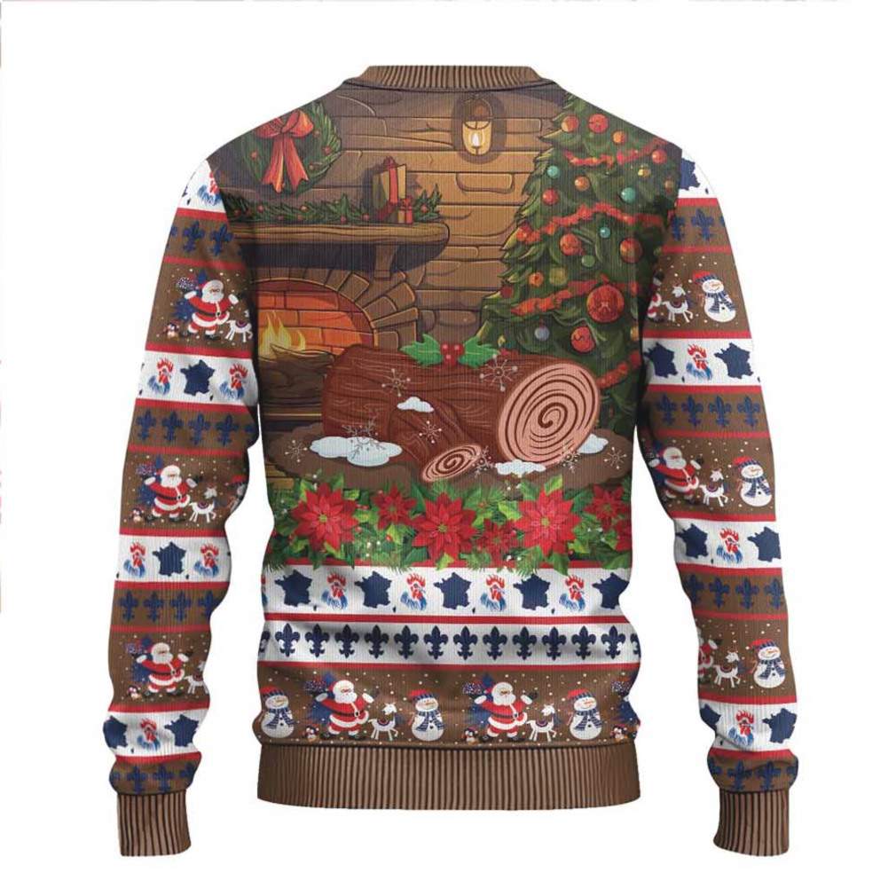 France Christmas Ugly Christmas Sweater Buche De Noel France Christmas Ugly Christmas Sweater Buche De Noel