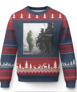 Frog Resist Ugly Christmas Sweater Free Portland Oregon Freedom Fighters