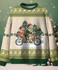 Frog’s Christmas Trip Teacher Ugly Fluffy Christmas Sweater Frog’s Christmas Trip Teacher Ugly Fluffy Christmas Sweater