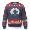 Funny Bigfoot Fishing Xmas Ugly Christmas Sweater Sasquatch Moon Fisherman Funny Bigfoot Fishing Xmas Ugly Christmas Sweater Sasquatch Moon Fisherman