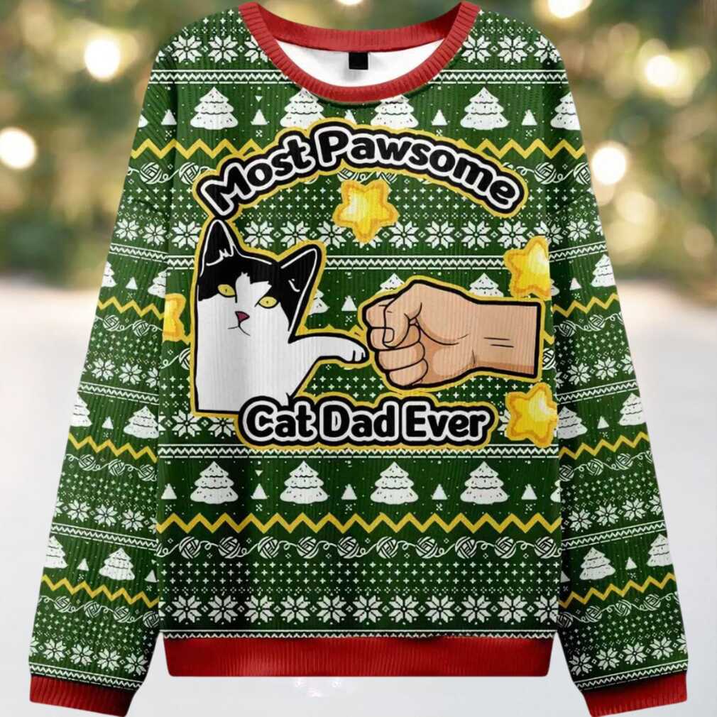 Funny Cat Mom And Dad Ugly Christmas Sweater Funny Cat Mom And Dad Ugly Christmas Sweater