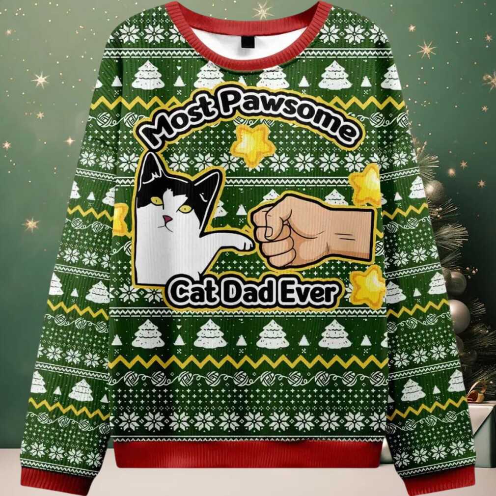 Funny Cat Mom And Dad Ugly Christmas Sweater Funny Cat Mom And Dad Ugly Christmas Sweater