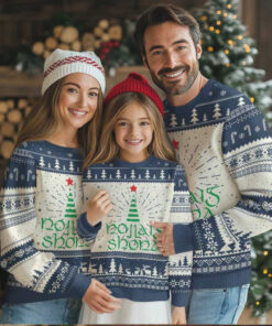 Funny Irish Gaelic Xmas Nollaig Shona Ugly Christmas Sweater Xmas Tree