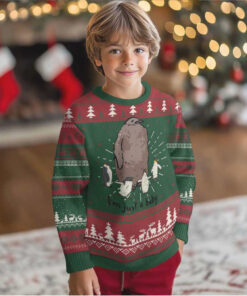 Funny Pesto The Penguin Ugly Christmas Sweater I'm Just A Baby Meme