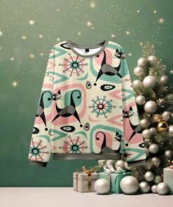 Futuristic Cats Knit Sweatshirt Futuristic Cats Knit Sweatshirt