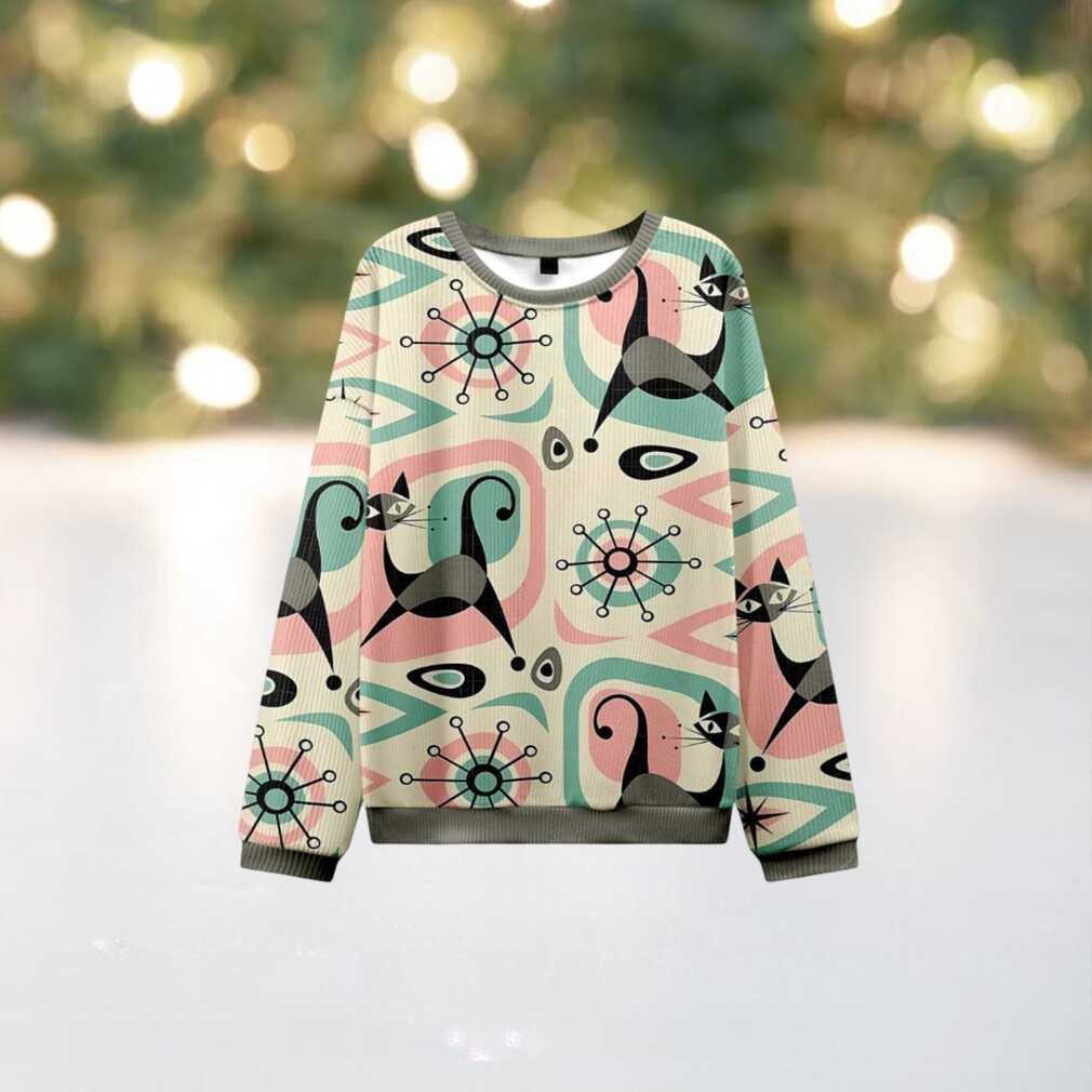 Futuristic Cats Knit Sweatshirt Futuristic Cats Knit Sweatshirt