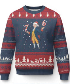 George Washington 67 Meme Ugly Christmas Sweater Funny Xmas Gift