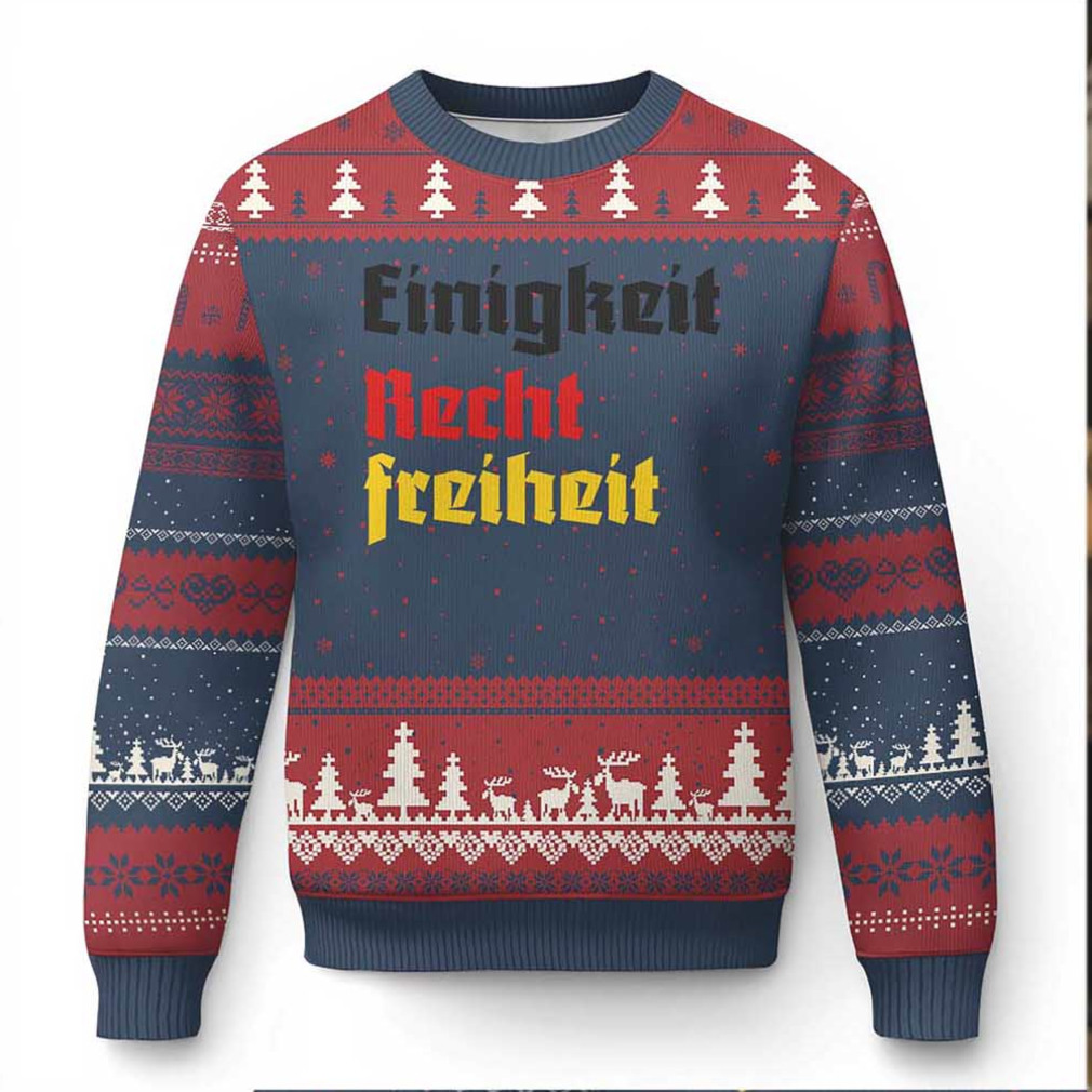 German Heritage Ugly Christmas Sweater Einigkeit Recht Freiheit Germany Flag German Heritage Ugly Christmas Sweater Einigkeit Recht Freiheit Germany Flag