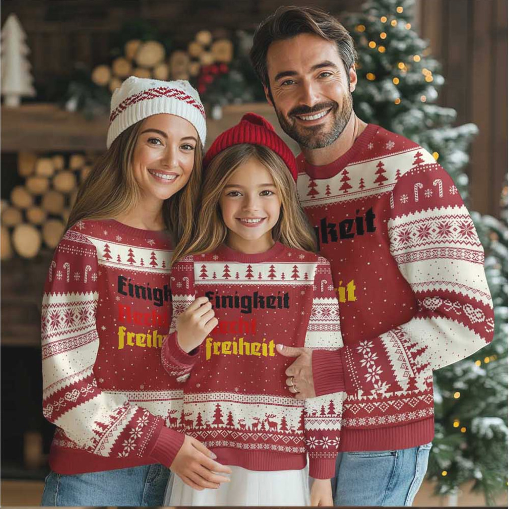 German Heritage Ugly Christmas Sweater Einigkeit Recht Freiheit Germany Flag German Heritage Ugly Christmas Sweater Einigkeit Recht Freiheit Germany Flag