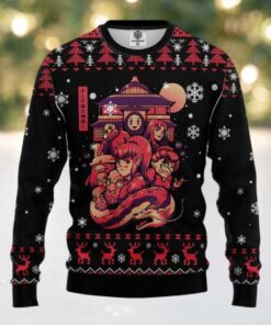 Ghibli Spirited Away Anime Ugly Christmas Sweater