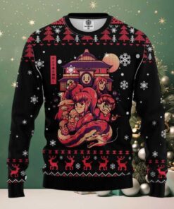 Ghibli Spirited Away Anime Ugly Christmas Sweater