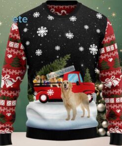 Golden Retriever Dog Dad Truck Ugly Christmas Sweater Best, hoodie, sweater, long sleeve and tank top Golden Retriever Dog Dad Truck Ugly Christmas Sweater Best