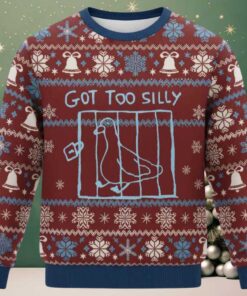Got Too Silly Meme Christmas Ugly Sweater
