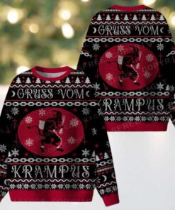 Gruss Vom Krampus Ugly Christmas Knit Sweatshirt