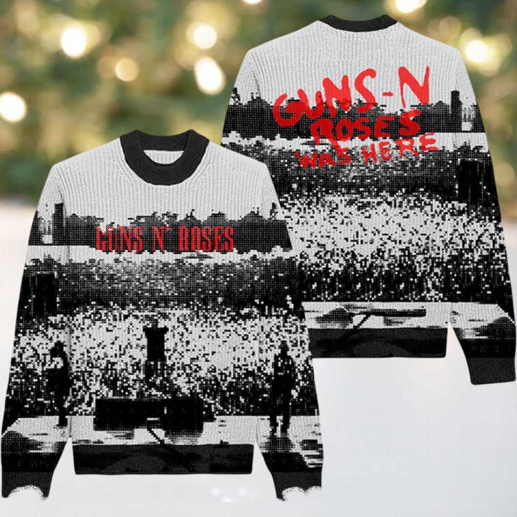 Guns N Roses Concert Performance Photo Guns N Roses Was Here Holiday Gift Ugly Christmas Sweater Guns N Roses Concert Performance Photo Guns N Roses Was Here Holiday Gift Ugly Christmas Sweater