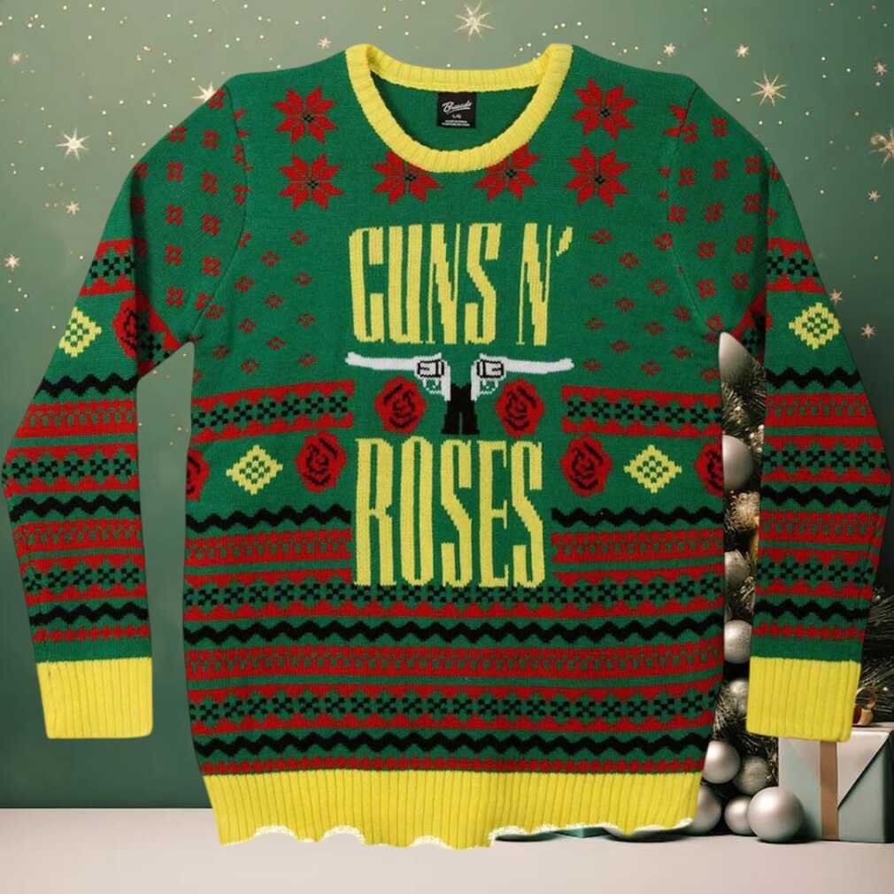 Guns N Roses Signature Holiday Ugly Christmas Sweater 2025 Guns N Roses Signature Holiday Ugly Christmas Sweater 2025