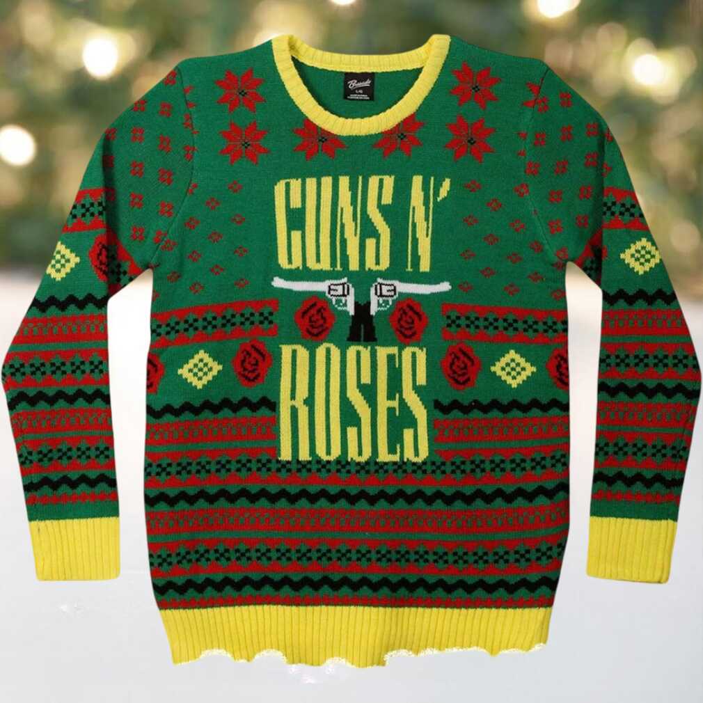 Guns N Roses Signature Holiday Ugly Christmas Sweater 2025 Guns N Roses Signature Holiday Ugly Christmas Sweater 2025