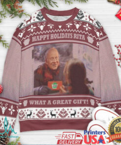 Happy Holidays Rita Ugly Christmas Sweatshirt