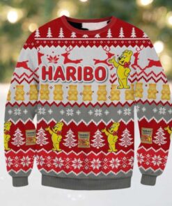Haribo Gummi Beer Candy Ugly Christmas Sweater 2025