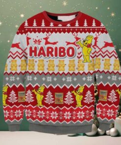 Haribo Gummi Beer Candy Ugly Christmas Sweater 2025