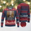 Funny Eagle Football Fan Ugly Christmas Sweater Retro Vintage Style