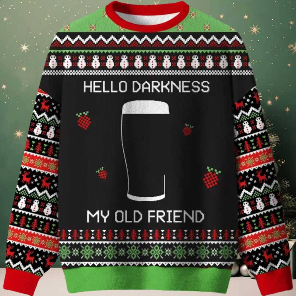 Hello Darkness My Old Friend Black Ugly Christmas Sweater Hello Darkness My Old Friend Black Ugly Christmas Sweater