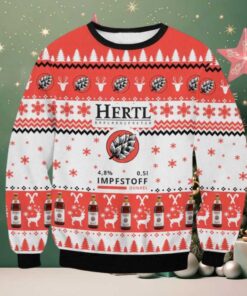 Hertl Impfstoff Dunkel Ugly Christmas Sweater 2025