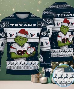 Houston Texans Grinch Ugly Christmas Sweater